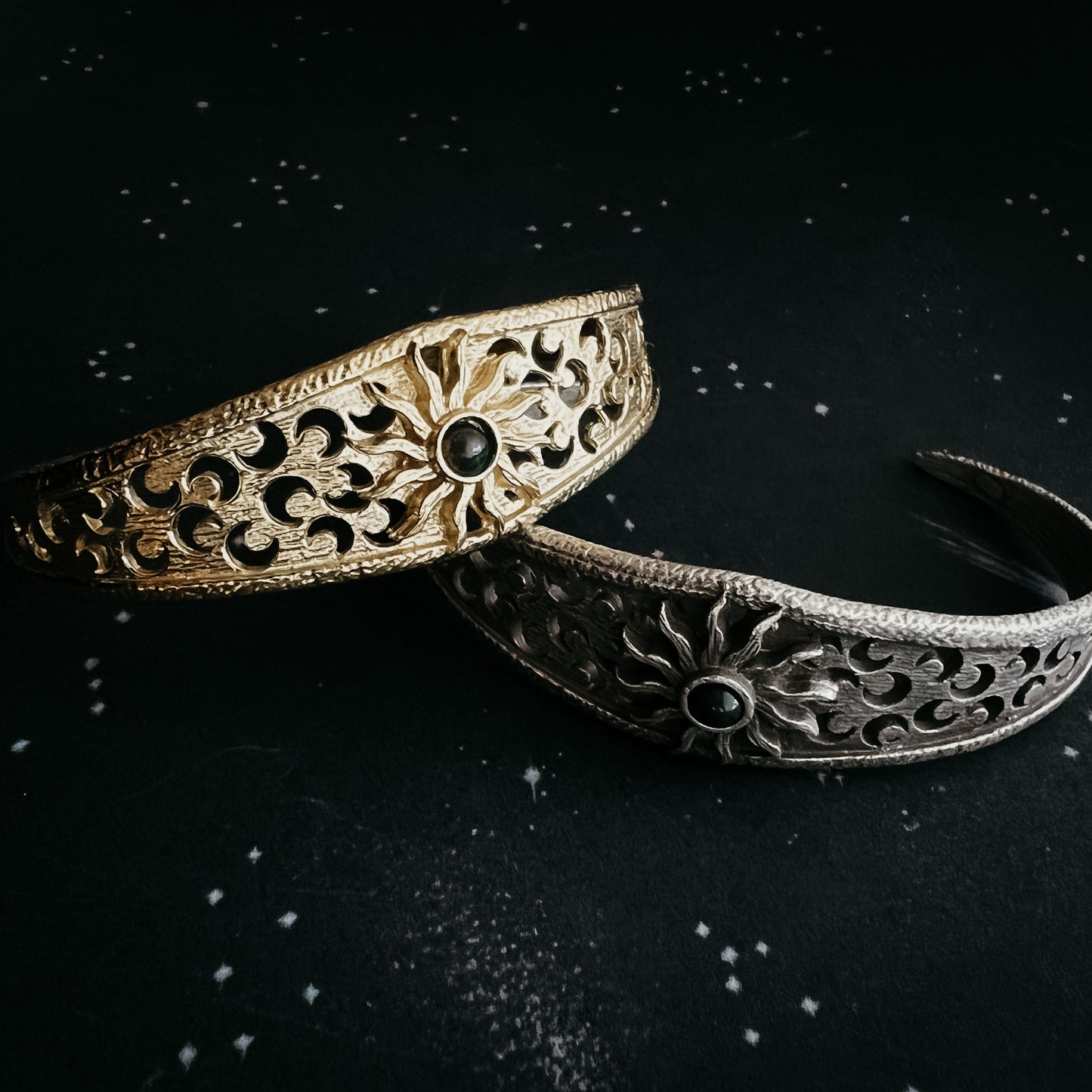 Nocturnal Sunshine Cuff Bracelet