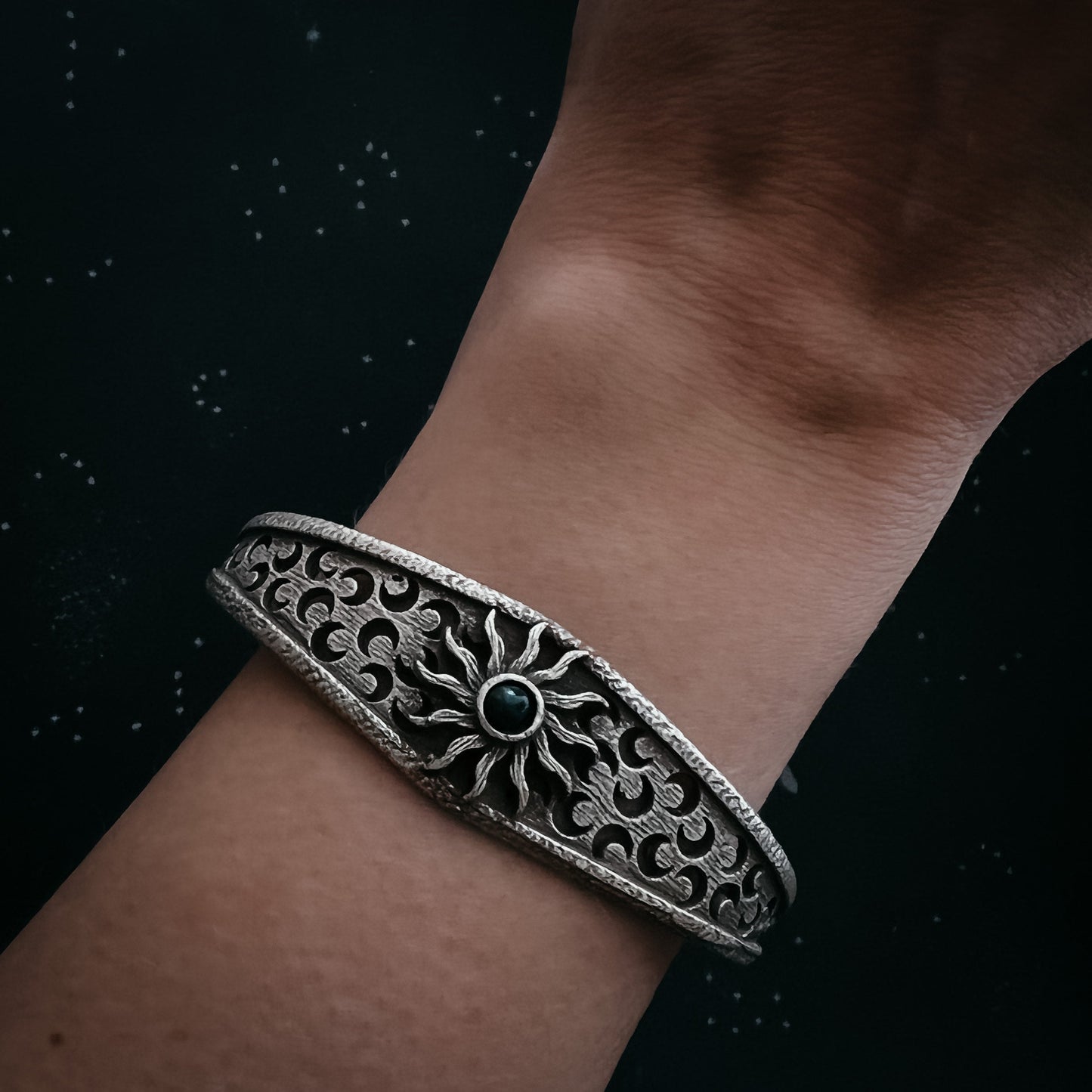 Nocturnal Sunshine Cuff Bracelet