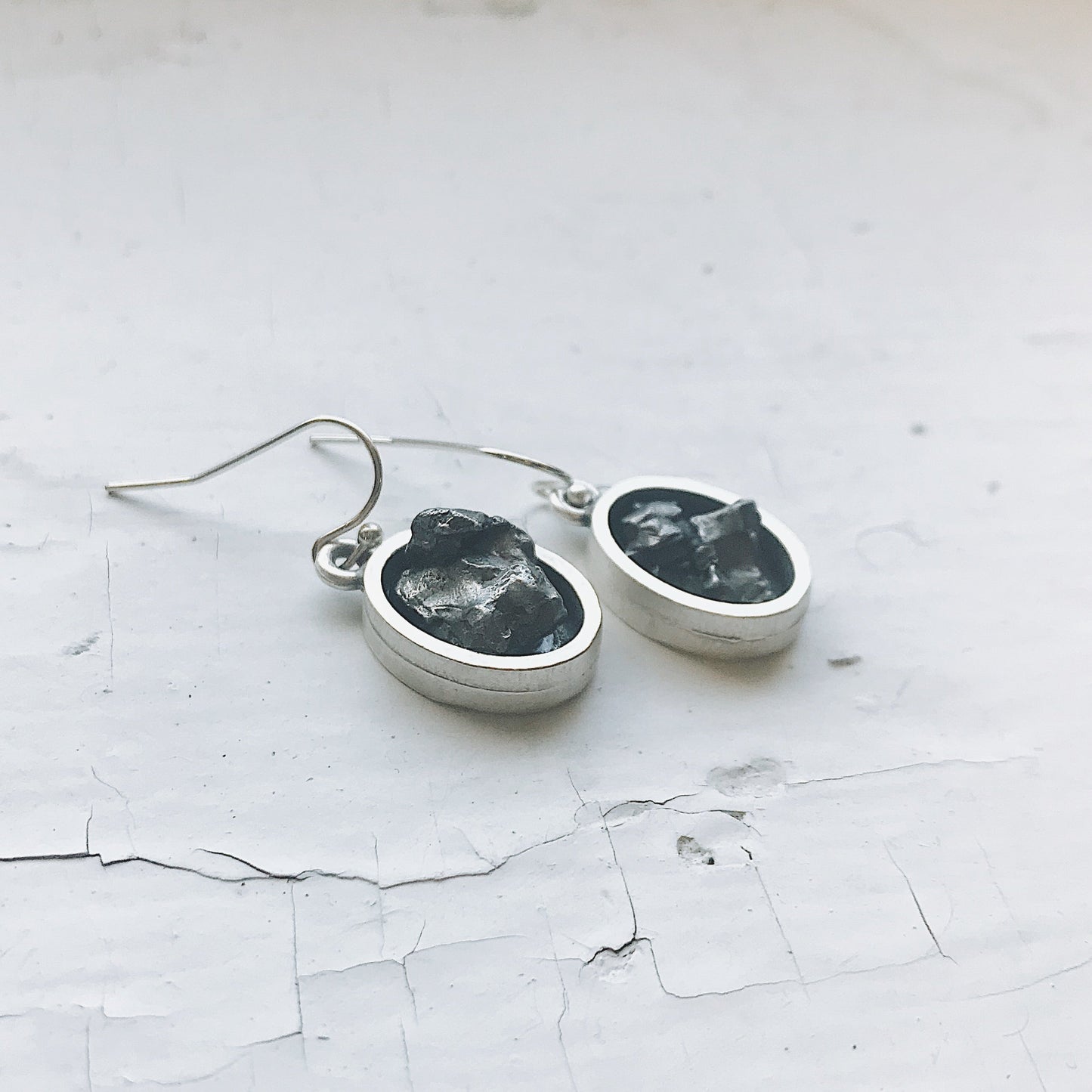 Meteorite Essence Dangle Earrings