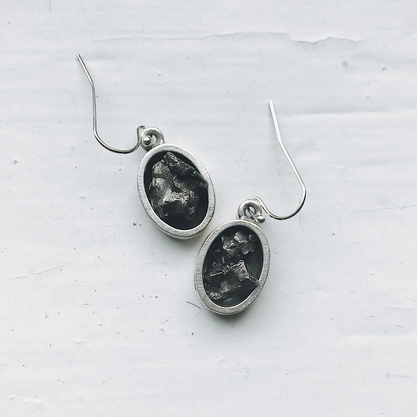 Meteorite Essence Dangle Earrings