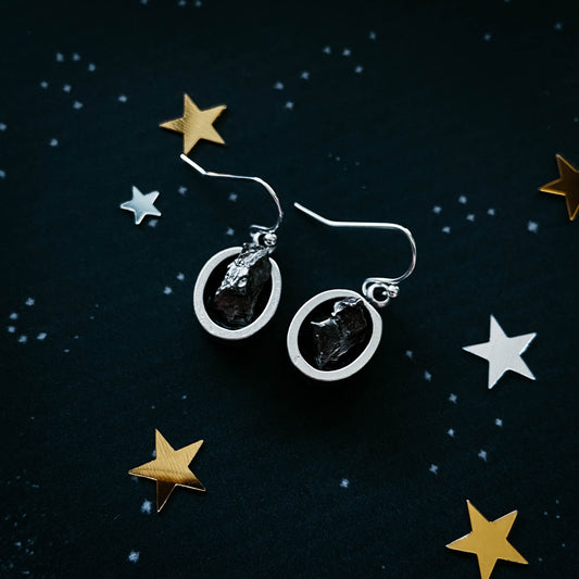 Meteorite Essence Dangle Earrings