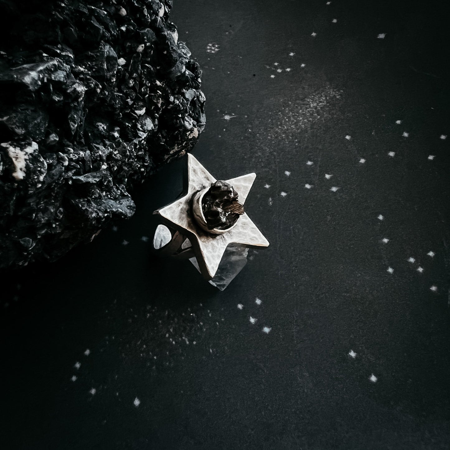 Galactic Star Ring with Genuine Meteorite