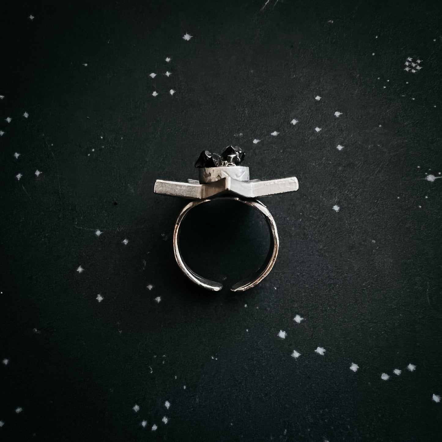 Galactic Star Ring with Genuine Meteorite