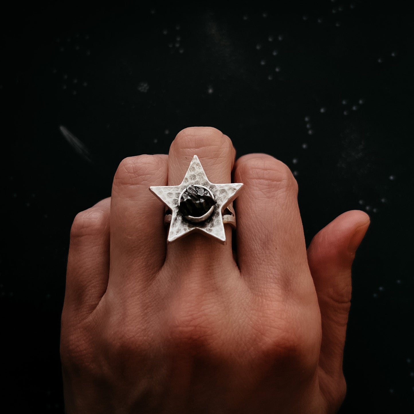 Galactic Star Ring with Genuine Meteorite