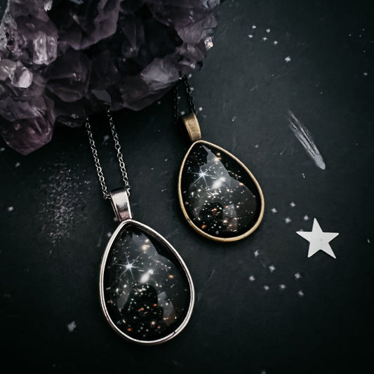 Infinite Cosmos Teardrop Necklace