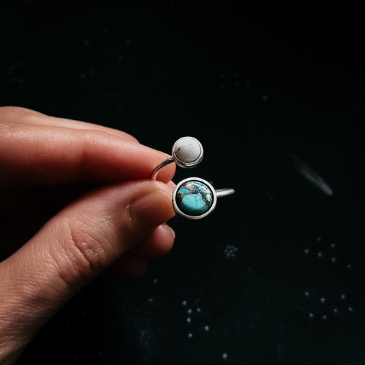Terra Luna Natural Stone Bypass Ring